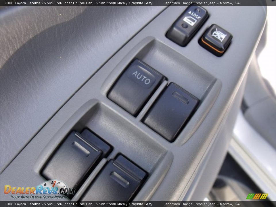 2008 Toyota Tacoma V6 SR5 PreRunner Double Cab Silver Streak Mica / Graphite Gray Photo #12