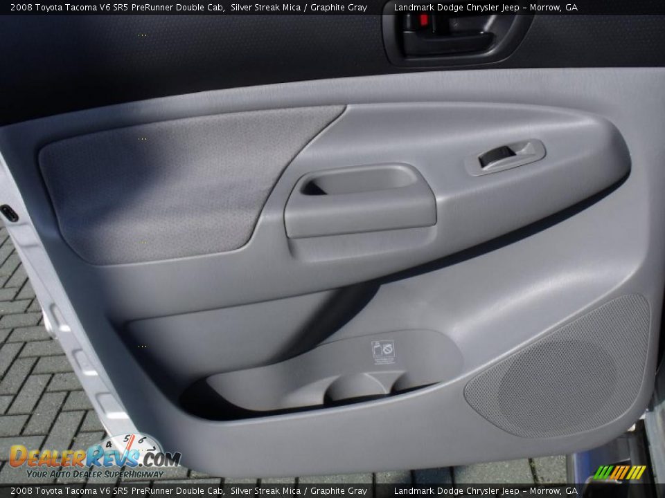 2008 Toyota Tacoma V6 SR5 PreRunner Double Cab Silver Streak Mica / Graphite Gray Photo #14