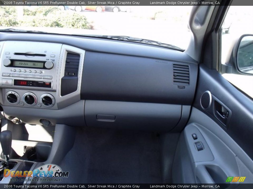 2008 Toyota Tacoma V6 SR5 PreRunner Double Cab Silver Streak Mica / Graphite Gray Photo #21