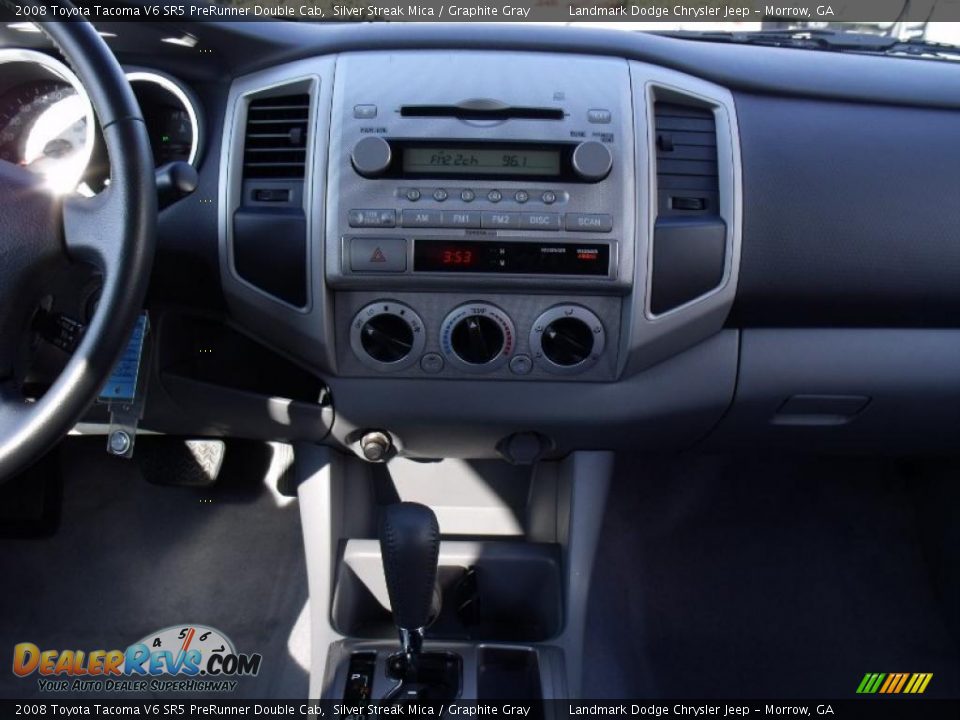 2008 Toyota Tacoma V6 SR5 PreRunner Double Cab Silver Streak Mica / Graphite Gray Photo #22