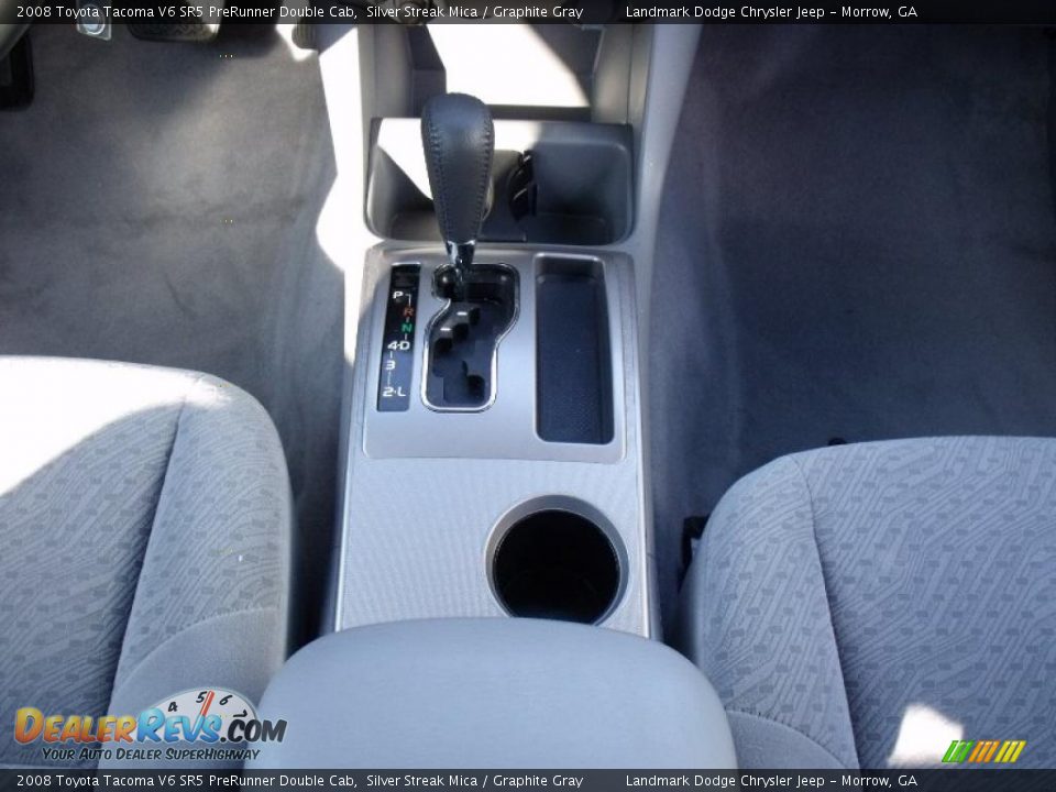 2008 Toyota Tacoma V6 SR5 PreRunner Double Cab Silver Streak Mica / Graphite Gray Photo #23