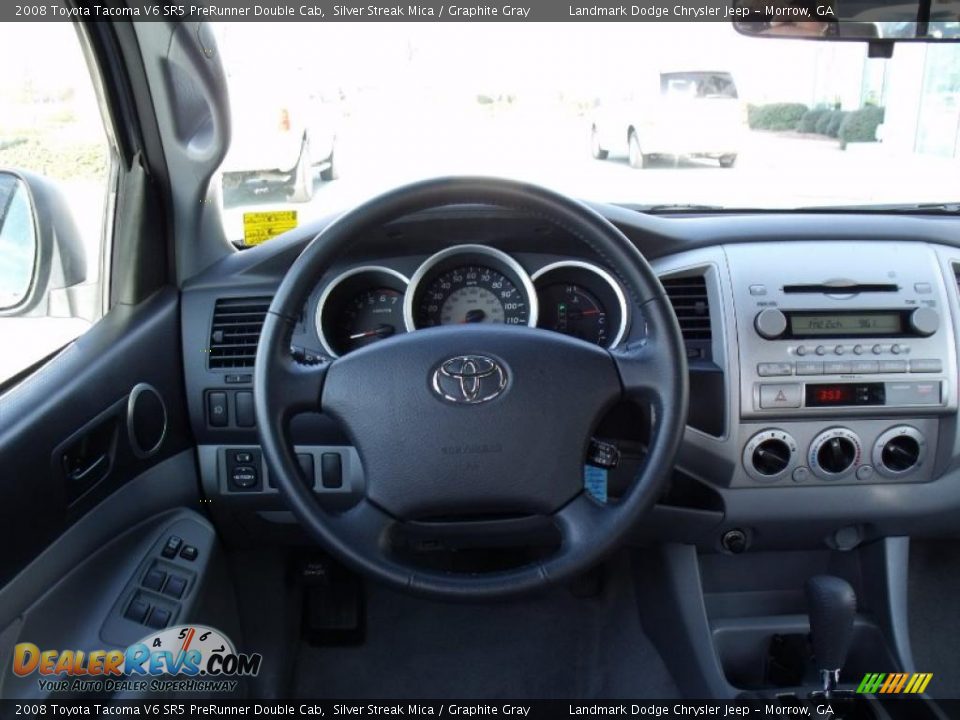2008 Toyota Tacoma V6 SR5 PreRunner Double Cab Silver Streak Mica / Graphite Gray Photo #24