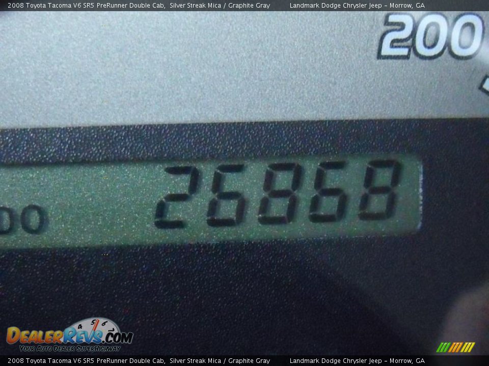 2008 Toyota Tacoma V6 SR5 PreRunner Double Cab Silver Streak Mica / Graphite Gray Photo #27