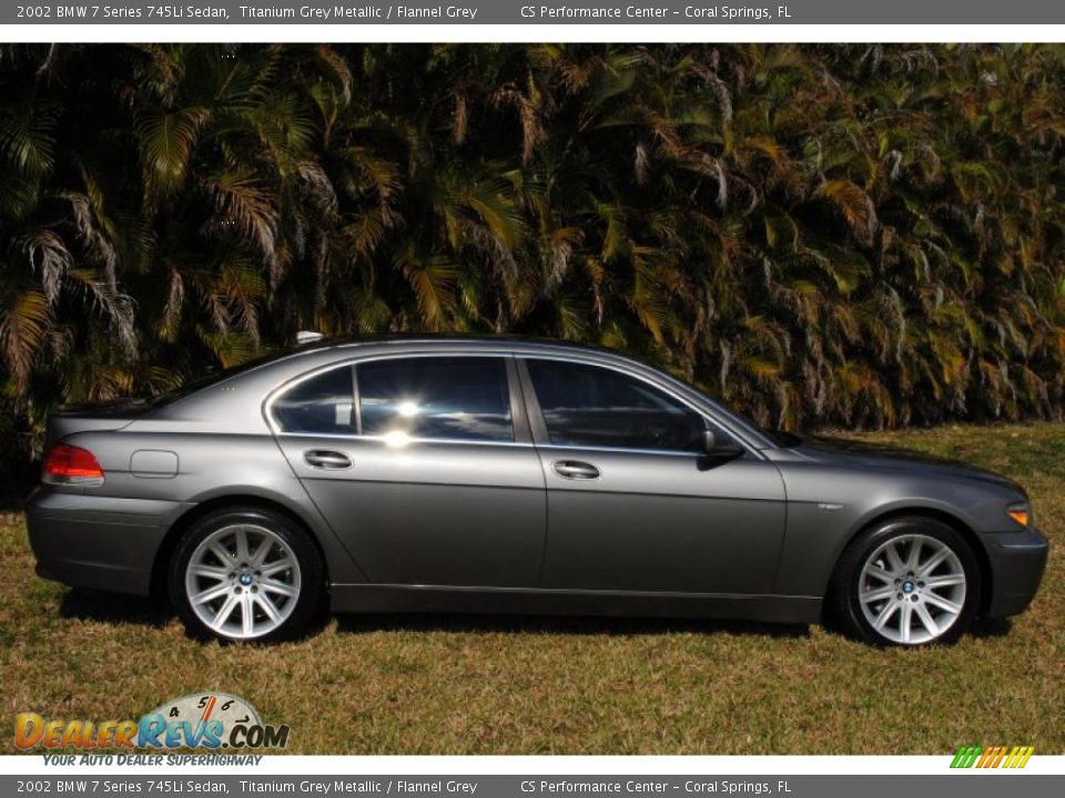 2002 BMW 7 Series 745Li Sedan Titanium Grey Metallic / Flannel Grey Photo #5