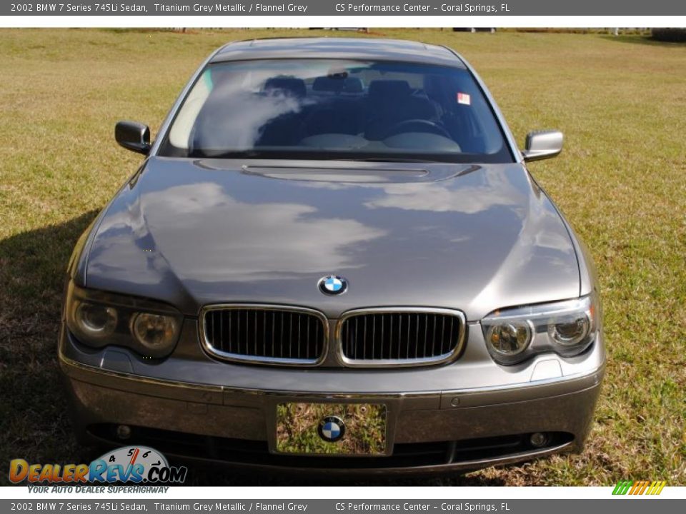 2002 BMW 7 Series 745Li Sedan Titanium Grey Metallic / Flannel Grey Photo #8