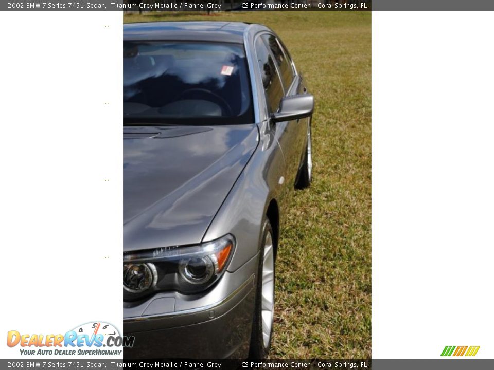 2002 BMW 7 Series 745Li Sedan Titanium Grey Metallic / Flannel Grey Photo #11