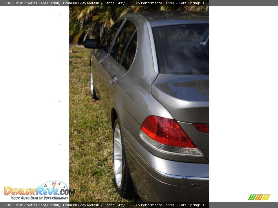 2002 BMW 7 Series 745Li Sedan Titanium Grey Metallic / Flannel Grey Photo #12