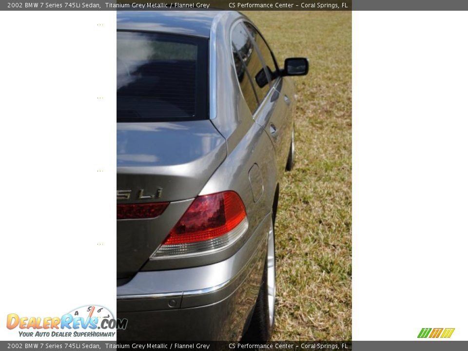 2002 BMW 7 Series 745Li Sedan Titanium Grey Metallic / Flannel Grey Photo #13