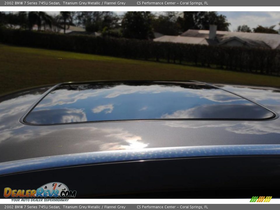 2002 BMW 7 Series 745Li Sedan Titanium Grey Metallic / Flannel Grey Photo #14