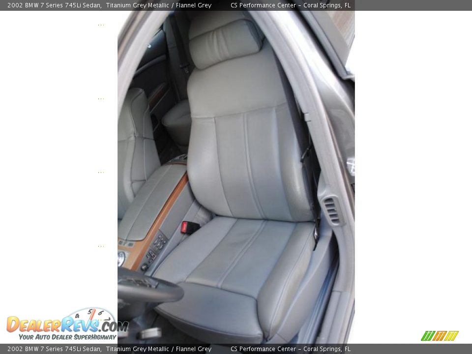 2002 BMW 7 Series 745Li Sedan Titanium Grey Metallic / Flannel Grey Photo #16