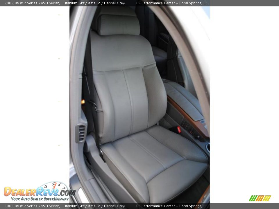 2002 BMW 7 Series 745Li Sedan Titanium Grey Metallic / Flannel Grey Photo #18