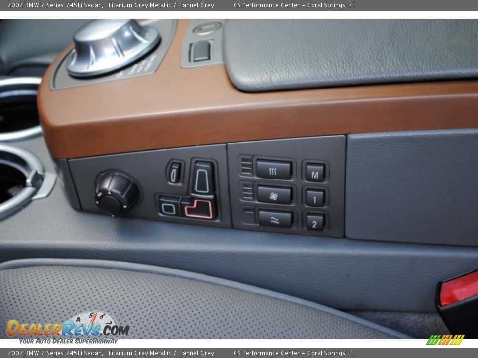 2002 BMW 7 Series 745Li Sedan Titanium Grey Metallic / Flannel Grey Photo #19