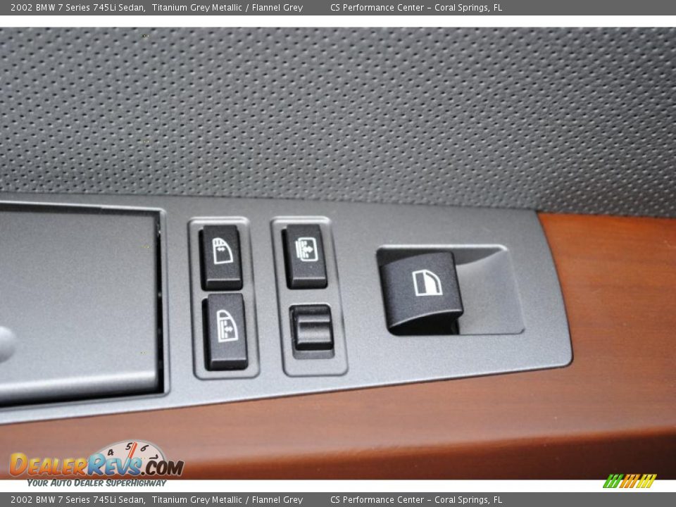 2002 BMW 7 Series 745Li Sedan Titanium Grey Metallic / Flannel Grey Photo #20