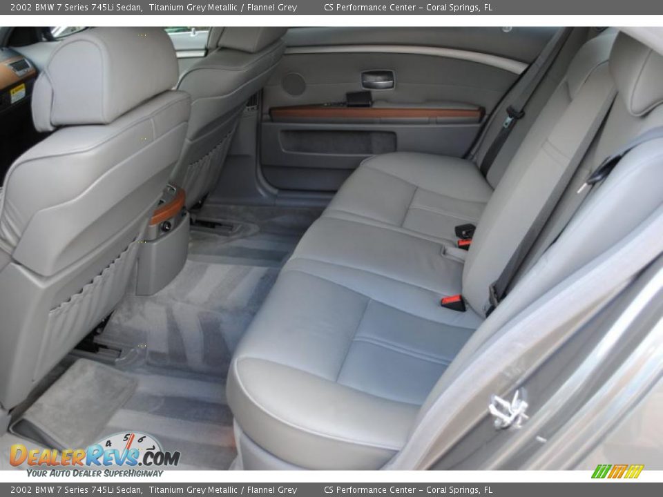 2002 BMW 7 Series 745Li Sedan Titanium Grey Metallic / Flannel Grey Photo #21