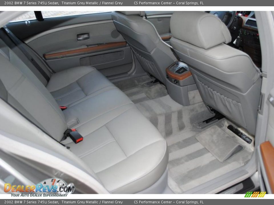 2002 BMW 7 Series 745Li Sedan Titanium Grey Metallic / Flannel Grey Photo #22