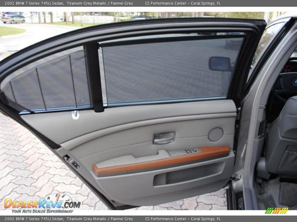 2002 BMW 7 Series 745Li Sedan Titanium Grey Metallic / Flannel Grey Photo #24