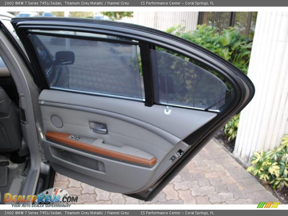 2002 BMW 7 Series 745Li Sedan Titanium Grey Metallic / Flannel Grey Photo #25