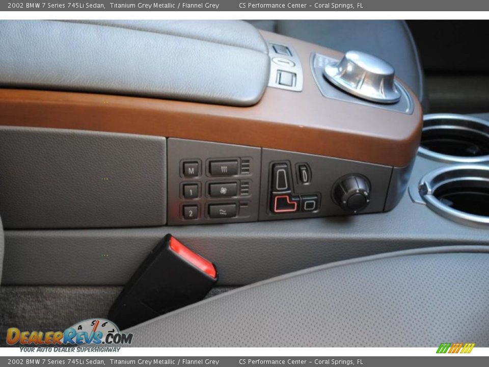 2002 BMW 7 Series 745Li Sedan Titanium Grey Metallic / Flannel Grey Photo #29