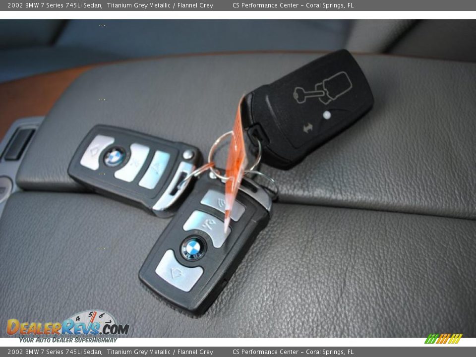 2002 BMW 7 Series 745Li Sedan Titanium Grey Metallic / Flannel Grey Photo #31