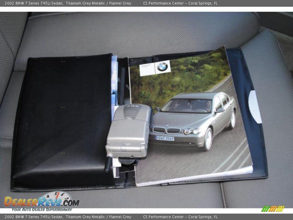 2002 BMW 7 Series 745Li Sedan Titanium Grey Metallic / Flannel Grey Photo #32