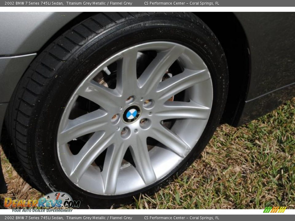 2002 BMW 7 Series 745Li Sedan Titanium Grey Metallic / Flannel Grey Photo #33