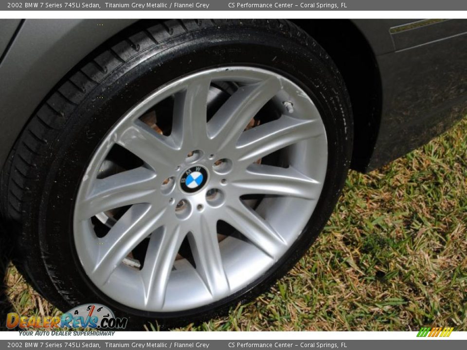 2002 BMW 7 Series 745Li Sedan Titanium Grey Metallic / Flannel Grey Photo #34