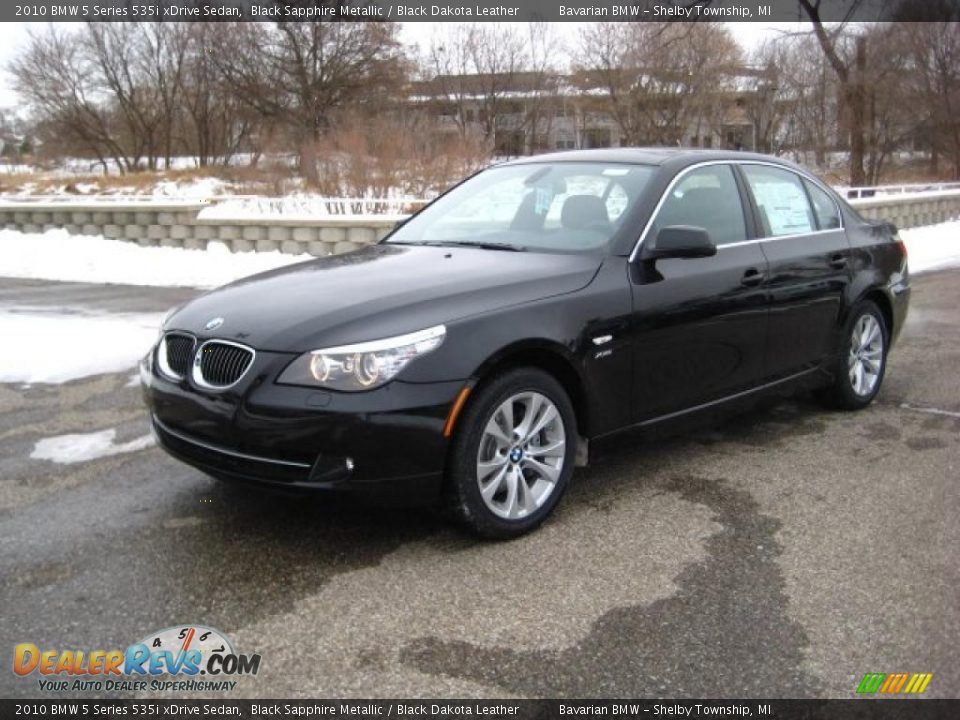 2010 BMW 5 Series 535i xDrive Sedan Black Sapphire Metallic / Black Dakota Leather Photo #1