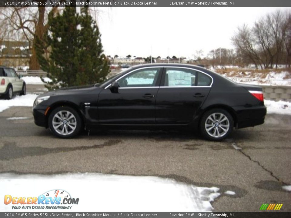 2010 BMW 5 Series 535i xDrive Sedan Black Sapphire Metallic / Black Dakota Leather Photo #2