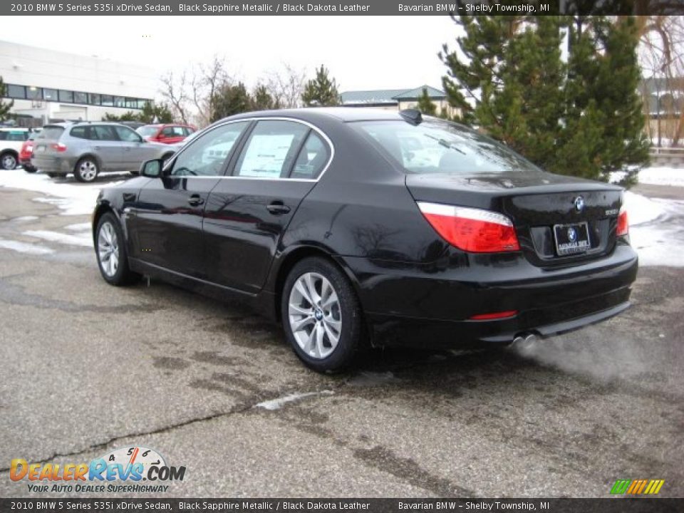2010 BMW 5 Series 535i xDrive Sedan Black Sapphire Metallic / Black Dakota Leather Photo #3