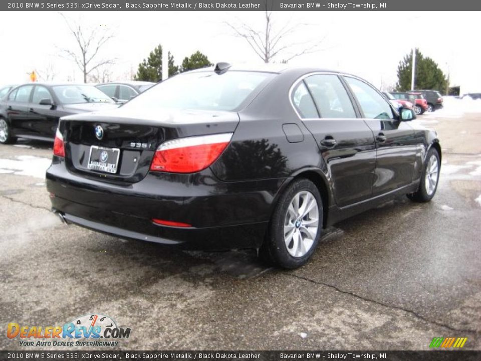 2010 BMW 5 Series 535i xDrive Sedan Black Sapphire Metallic / Black Dakota Leather Photo #5