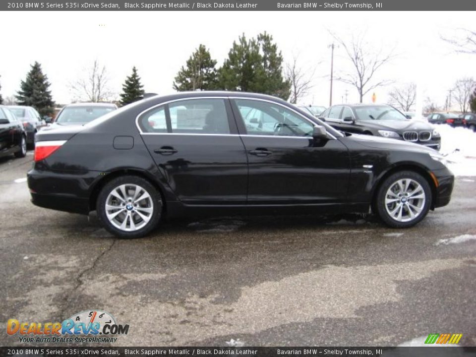 2010 BMW 5 Series 535i xDrive Sedan Black Sapphire Metallic / Black Dakota Leather Photo #6
