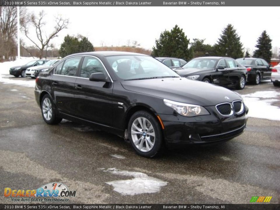 2010 BMW 5 Series 535i xDrive Sedan Black Sapphire Metallic / Black Dakota Leather Photo #7