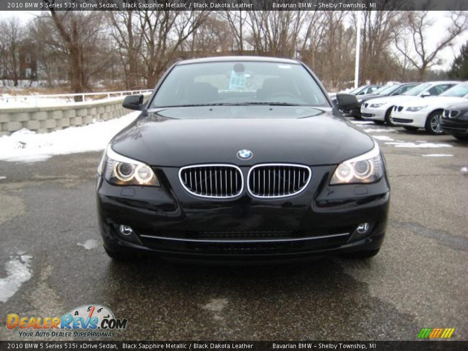 2010 BMW 5 Series 535i xDrive Sedan Black Sapphire Metallic / Black Dakota Leather Photo #8