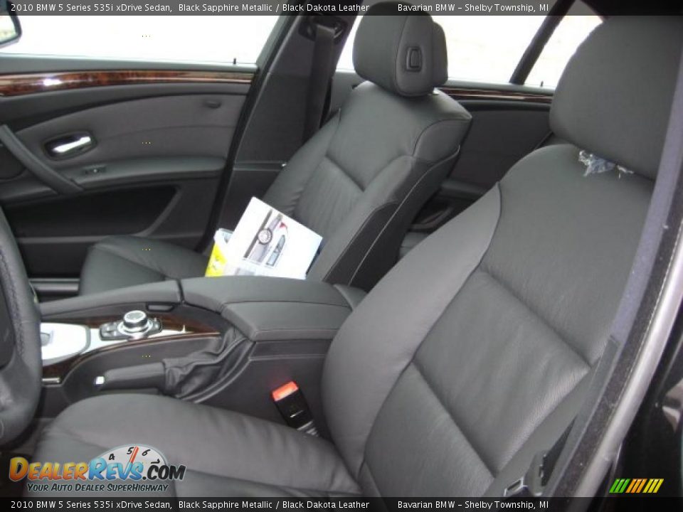2010 BMW 5 Series 535i xDrive Sedan Black Sapphire Metallic / Black Dakota Leather Photo #10