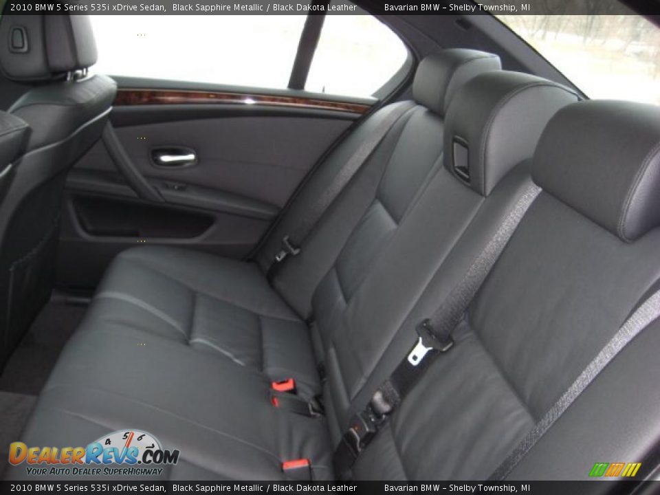 2010 BMW 5 Series 535i xDrive Sedan Black Sapphire Metallic / Black Dakota Leather Photo #11