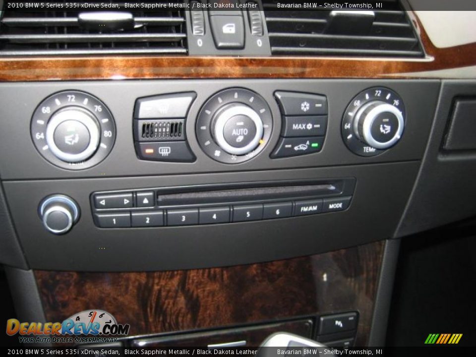 2010 BMW 5 Series 535i xDrive Sedan Black Sapphire Metallic / Black Dakota Leather Photo #13