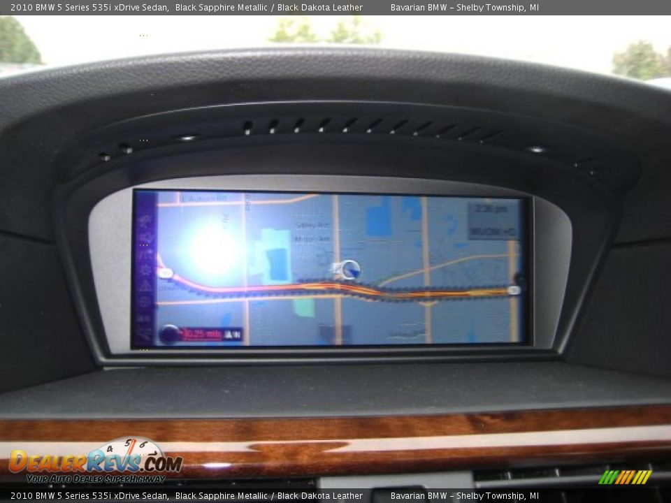 2010 BMW 5 Series 535i xDrive Sedan Black Sapphire Metallic / Black Dakota Leather Photo #15