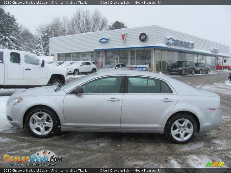2010 Chevrolet Malibu LS Sedan Silver Ice Metallic / Titanium Photo #2