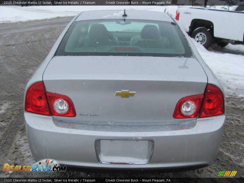 2010 Chevrolet Malibu LS Sedan Silver Ice Metallic / Titanium Photo #4