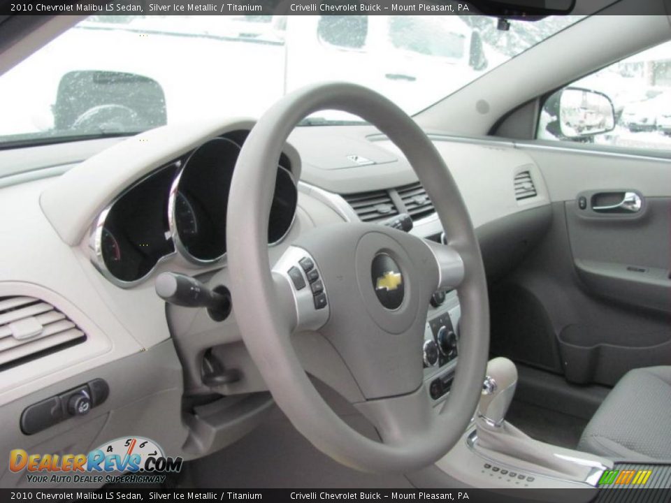 2010 Chevrolet Malibu LS Sedan Silver Ice Metallic / Titanium Photo #7