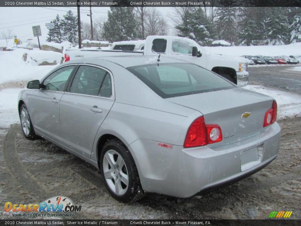 2010 Chevrolet Malibu LS Sedan Silver Ice Metallic / Titanium Photo #10