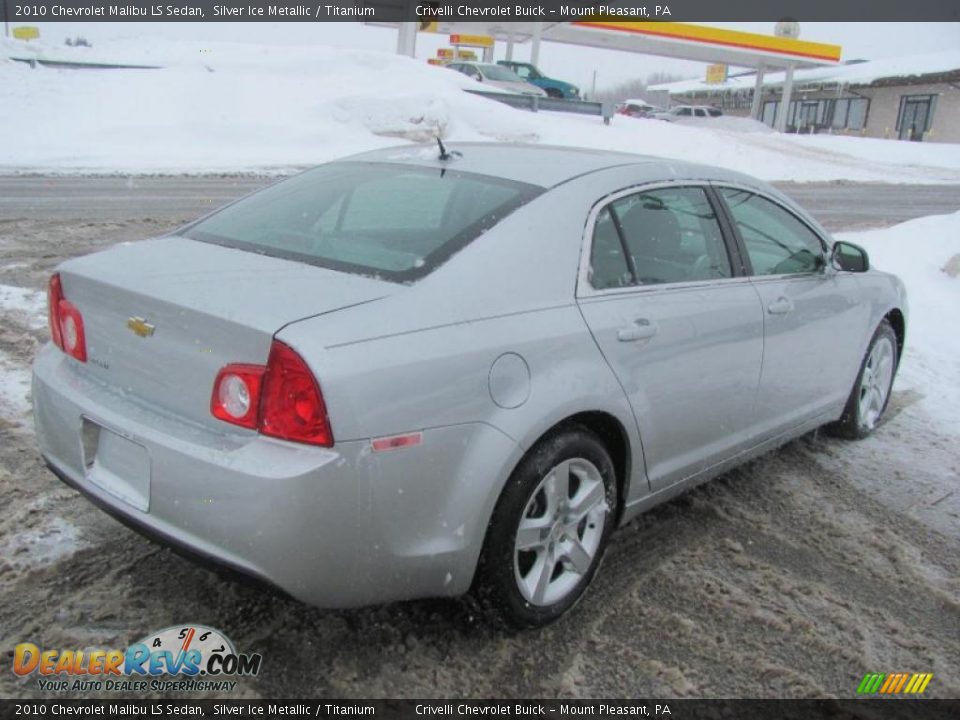 2010 Chevrolet Malibu LS Sedan Silver Ice Metallic / Titanium Photo #11