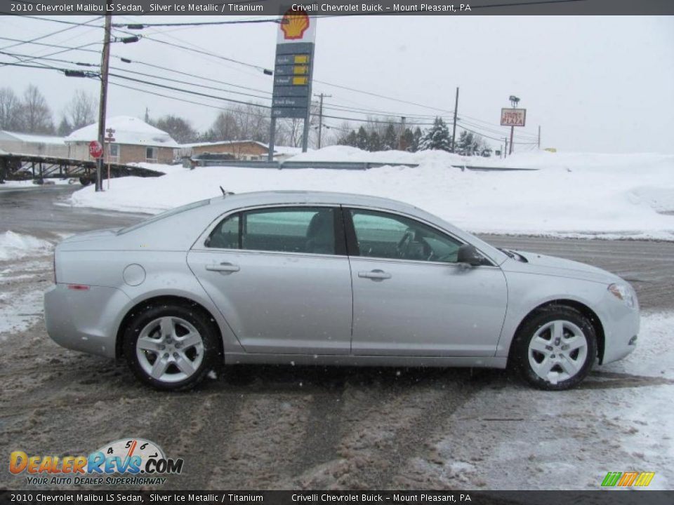 2010 Chevrolet Malibu LS Sedan Silver Ice Metallic / Titanium Photo #12