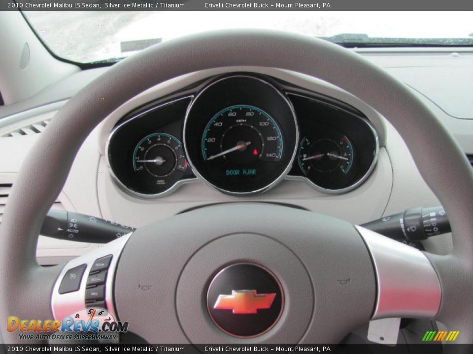2010 Chevrolet Malibu LS Sedan Silver Ice Metallic / Titanium Photo #24