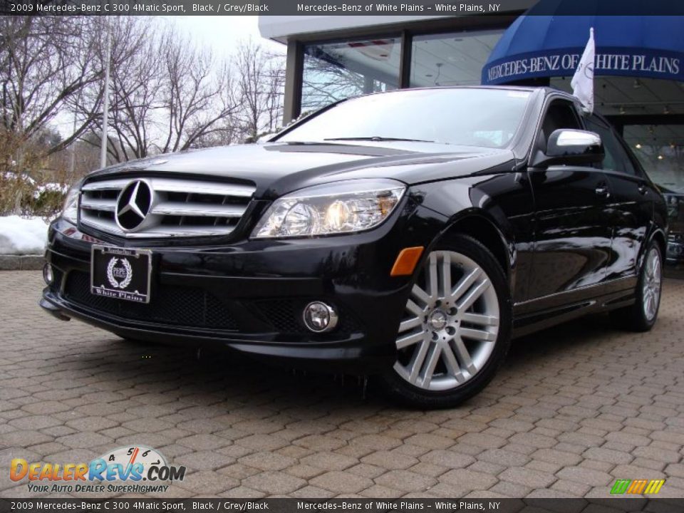 2009 Mercedes-Benz C 300 4Matic Sport Black / Grey/Black Photo #1