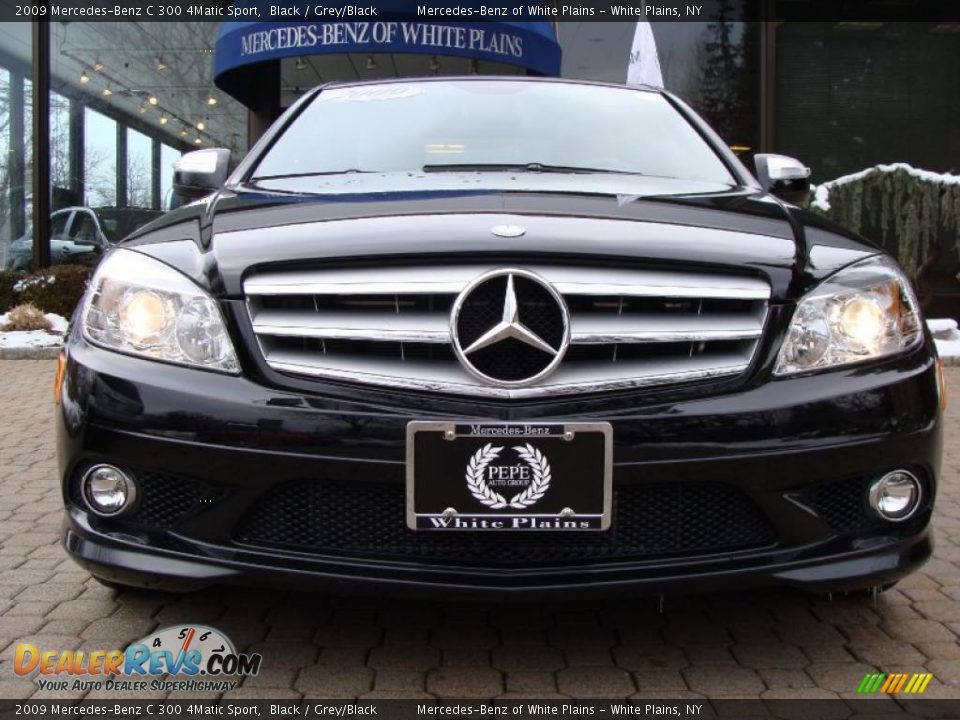 2009 Mercedes-Benz C 300 4Matic Sport Black / Grey/Black Photo #2
