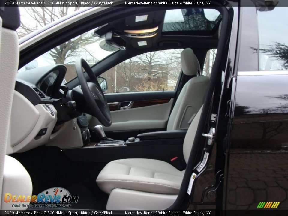 2009 Mercedes-Benz C 300 4Matic Sport Black / Grey/Black Photo #11
