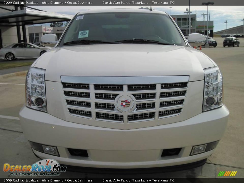 2009 Cadillac Escalade White Diamond / Cocoa/Cashmere Photo #5