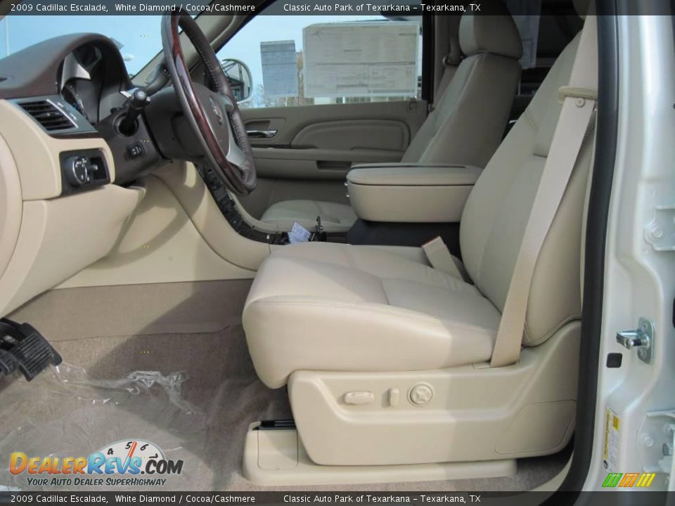 2009 Cadillac Escalade White Diamond / Cocoa/Cashmere Photo #7