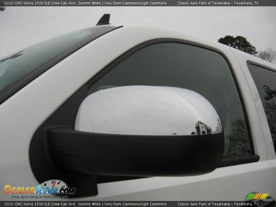 2010 GMC Sierra 1500 SLE Crew Cab 4x4 Summit White / Very Dark Cashmere/Light Cashmere Photo #9